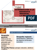 Tema 1. Introducción A La Geografía Regional