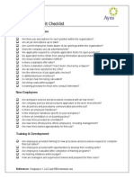 HR Audit Checklist