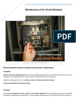 Electrical Preventive Maintenance of Air Circuit Breakers