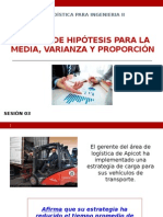 2.1 - Prueba de Hipótesis para La Media, Varianza y Proporción