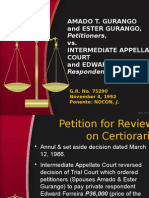 Amado T. Gurango and Ester Gurango, vs. Intermediate Appellate Court and Edward L. Ferreira