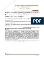 Response of Fermented Cladophora Containing Diet On Growth Performances and Feed Efficiency of Tilapia (Oreochromis SP.)