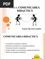 Curs 8. Comunicarea Didactica