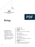 2009 HSC Exam Biology