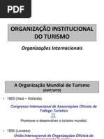 Organização Institucional Do Turismo