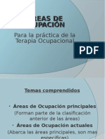 Areas de La Ocupacion