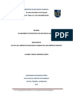 El Rol Del Gerente de RRHH en Una Empresa Familiar