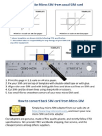 How To Make Micro-SIM From Usual SIM Card