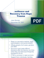 Resilience and Recovery From Rape Trauma