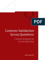 Customer Satisfaction Survey Questions