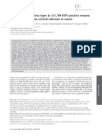 HPV Types in 115789 HPV-pos Women - A Meta-Analysis From Cervical Infection To Cancer