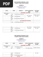 Nat Review Schedule