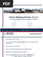 Clarion Shipping Services (L.L.C.) : One-Stop Integrated Logistics Solution Provider