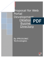 Proposal For Web Portal Development Oklahoma Business Directory