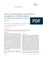 Fuzzy Logic Navigation and Obstacle Avoidance by A Mobile Robot in An Unknown Dynamic Environment