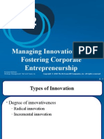 Managing Innovation and Fostering Corporate Entrepreneurship