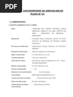 Informe Ampliacion de Plazo Por Paralizacion