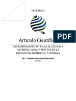 Armando Sandoval Articulo Cientifico CONTAMINACIÓN POR PILAS ALCALINAS