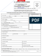 INDIAN Visa Application Form