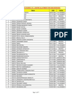 TGC 121 Centre - Allotment PDF