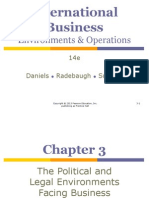 Chapter 3 - The Political and Legal Environment Facing Business