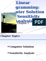 Chap03 - Linear Programming - Sensitivity Analysis