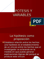 Hipotesis y Variables