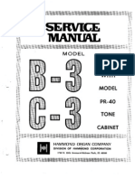 Hammond Organ b3-c3 Service Manual