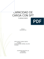 Capacidad de Carga SPT