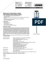 Jumo Delos T: Electronic Temperature Switch With Display and Analog Output