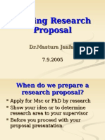 Writing Research Proposal