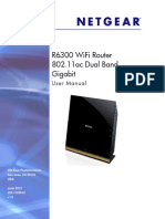 R6300 Wifi Router 802.11ac Dual Band Gigabit: User Manual