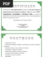 Modelo Certificado Cipa Ets