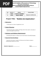 Project Title: "Bubble Sort Application": PAF-Karachi Institute of Economics & Technology