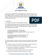 Prograd Edital Prograd 003-2015 - 2a Chamada Matricula Sisu