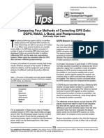 Engineering: Comparing Four Methods of Correcting GPS Data: DGPS, WAAS, L-Band, and Postprocessing