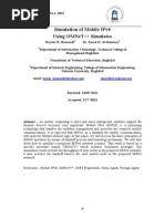 Simulation of Mobile Ipv6 Using Omnet++ Simulator