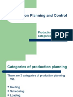 Production Planning and Control