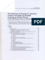 The Influence of Frequency, Intensity, Volume and Mode of Strength Trainirg On Whole Muscle Cross-SectionaAl Rea in Humans