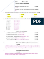 Carbohydrates Worksheet