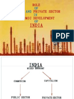 Role of Public and Private Sector in Economic Development of India