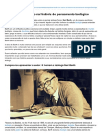 Karl Barth Um Marco Na História Do Pensamento Teológico