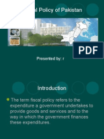 Fiscal Policy Pakistan