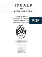 ORDER OF ELKS - Rituals of Special Services