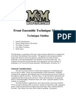 Front Ensemble Technique Manual