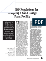 Global GMP Regulations For Designing A Solid Dosage Form Facility