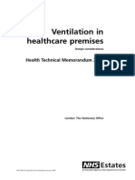 HTM 2025 - Ventilation in Healthcare Premises - Design Consideration PDF