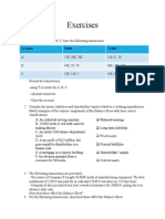 Exercises Accounting