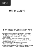 Mri T1 and T2