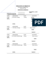 Shooting Schedule: Production Company Name Production Title